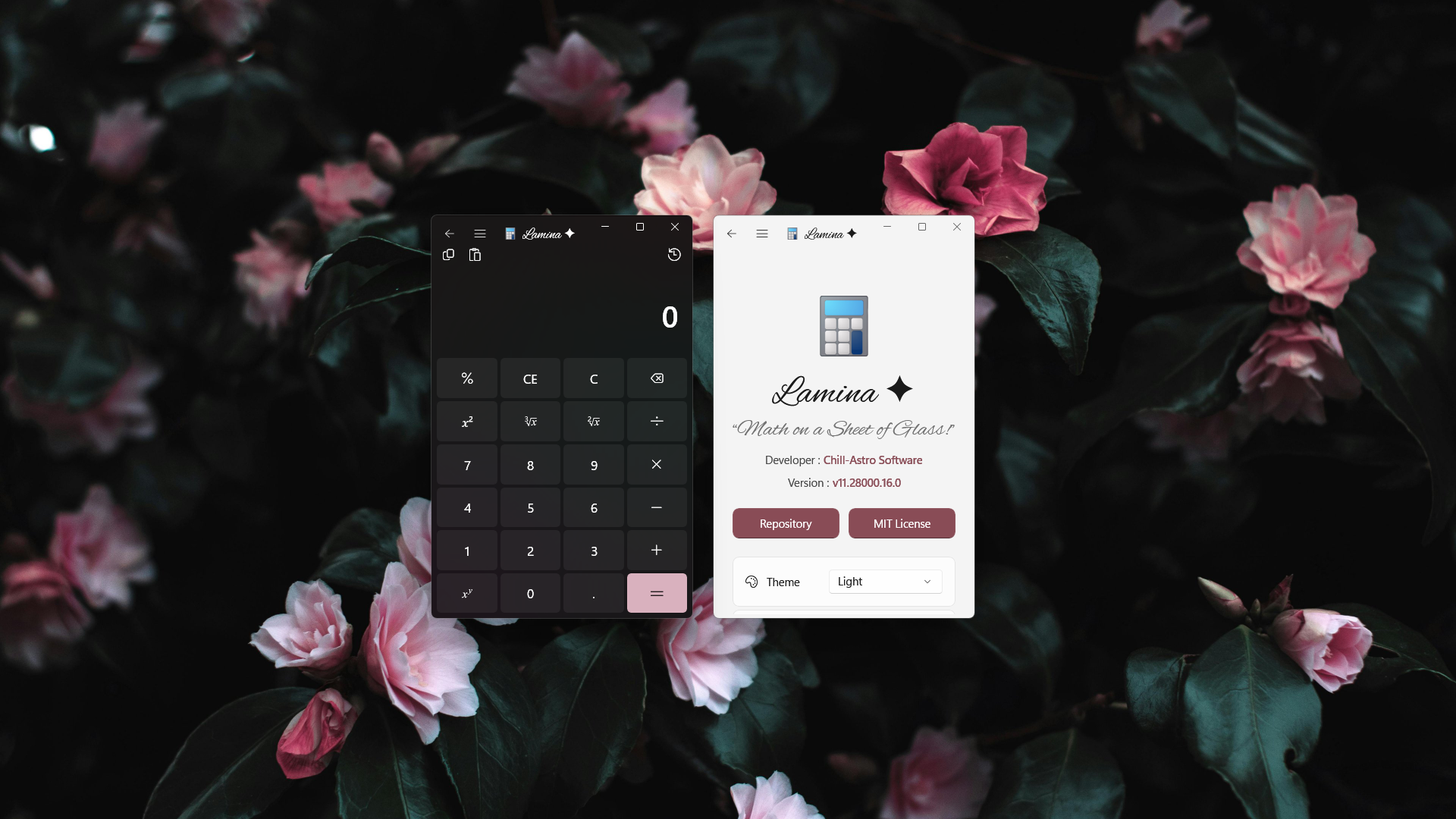 Lamina theme switching