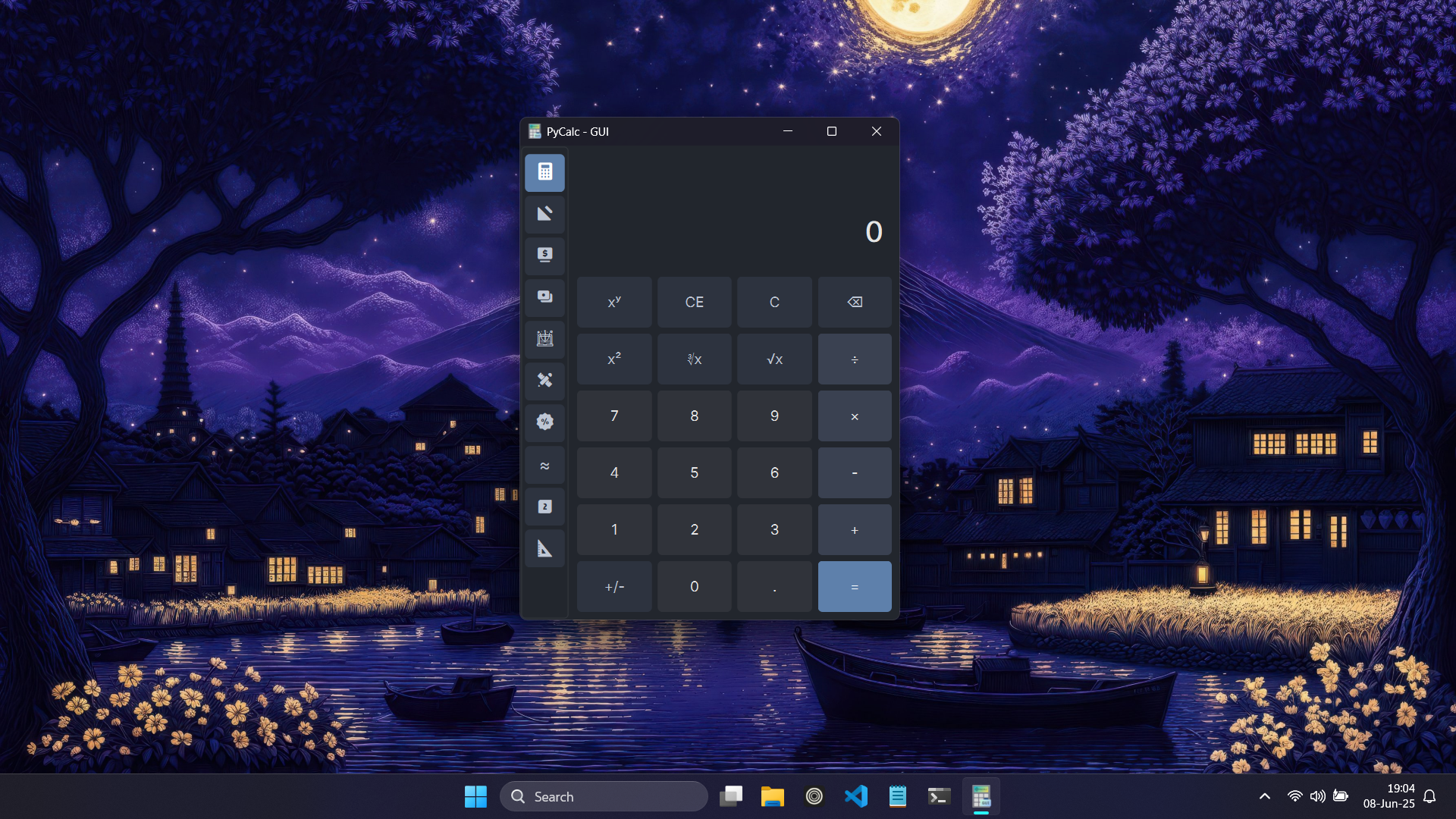 PyCalc-GUI Screenshot